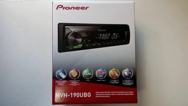 Pioneer mvh 190ubg схема